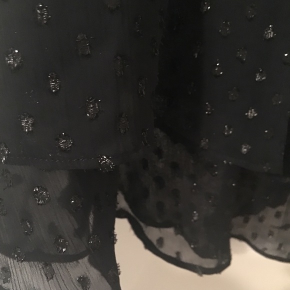 A. new. day sparkling sheer dot /bell sleeve tunic - Picture 3 of 5
